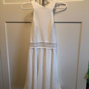 White Halter Dress